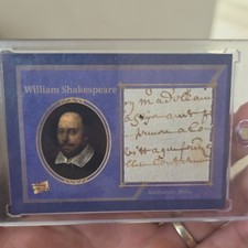 2025 Pieces of the Past William Shakespeare Authentic Relic Non-Sport Card #170 picture