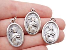 St Theresa De Avila Lot of 3 Two Side Pendant Medals for Rosaries or Jewelry picture