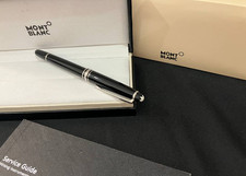 Montblanc Meisterstück Classique 163 Rollerball Pen Black Silver Trim New in Box picture