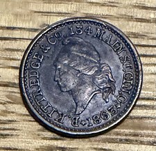 (1863) Cincinnati Kittredge & Co Civil War Token Government Contractor Firearms picture