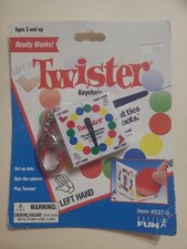Twister Keychain Key Ring Mini Game Basic Fun Miniature Travel 90s Y2K New picture