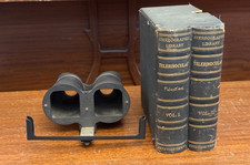 Keystone Palestine stereoview set (100+) and telebinocular viewer with box picture
