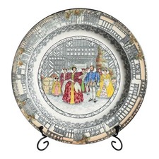 Antique English Transferware Royal Doulton Old Moreton Tudor Plate, 12” picture