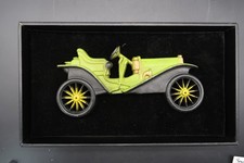 Vtg Midwest Cast Aluminum Wall Art 1909 Hupmobile Wall Plaque Spring Green picture
