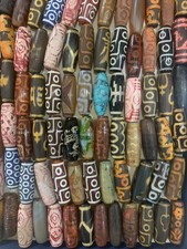 1Set (50Pcs) Rare Tibetan Natural Agate Dzi various Totem Beads picture