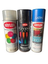 Vintage Spray Paint Lot Of 3, Krylon Graffiti Collectibles.  picture