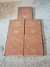 Biographical Encyclopedia United States 1969 5v Set Gold Gilt Spine Books Vtg picture