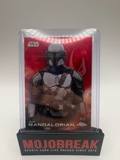2025 Topps Chrome Star Wars The Mandalorian Red Refractor 4/5 #181 picture