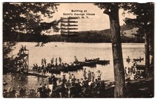 Bathing at Scott's Oquaga House Deposit NY c1930s Postcard picture