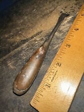Antique Small Wood Handle Screwdriver Flat Tip 5 Inch. Perfect Handle? picture