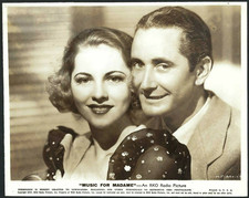 JOAN FONTAINE + NINO MARTINI VINTAGE ORIGINAL PHOTO HOLLYWOOD MOVIE PORTRAIT picture