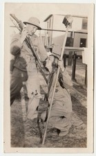 Vintage USMC Marines Parris Island Platoon 896 Rifles Broom Candid Photo picture