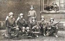 Post WW1 German Freikorps Epp Machine Gun Squad RPPC Photo Postcard COPY picture