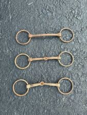 Lot of 3 Antique Vintage Snaffle Horse Bits Western Decor picture