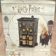 ULTRA RARE Department 56 Harry Potter Ollivanders Wand Shop Lighted House 2008 picture