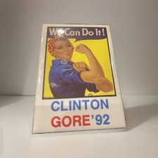 Bill Clinton Gore ‘92 Presidential Campaign We Can Do It political Button Pin picture