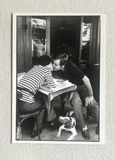 Vintage Henri Cartier Bresson Photo Postcard Paris 1969 Kiss picture