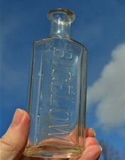 BIGELOW rare 1893 NYC prescription bottle picture