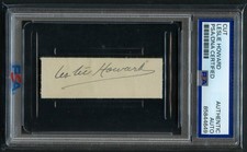 Leslie Howard d1943 signed autograph 1x2.5 Cut Actor Gone With the Wind PSA Slab picture