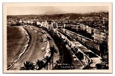 Vue Prise Du Chateau Nice RPPC View Taken From The Castle Aerial View Boats Pier picture