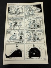 Sad Sack Army Life Parade #27 Original Art Page 6 1969 Harvey Sad Sack Whale picture