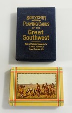 EXTREMELY RARE Sealed GREAT SOUTHWEST SOUVENIR PLAYING CARDS by FRED HARVEY picture