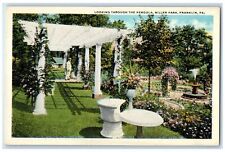 c1940s Looking Through The Pergola Miller Park Franklin Pennsylvania PA Postcard picture