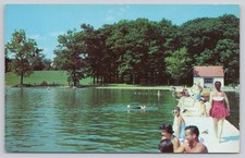 Angola, Indiana Waterfront at Potawatomi Inn Pokagon State Park Chrome Unposted picture