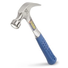 ESTWING Curved Claw Hammer, 12 oz Smooth Face, Shock Reduction Grip, E3-12C picture