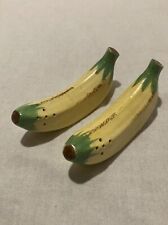 Vintage Kitchy Ceramic Banana Salt And Pepper Shaker Set Made In Japan picture