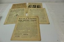 Vintage 1928 High School Newspapers Lot of 5 From Reed City, MI picture
