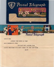 A Greeting By Postal Telegraph - Easter Greeting  telegram 3/31/34 picture