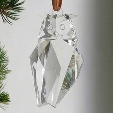NEW 2026 Orrefors Owl Crystal Holiday Ornament NIB picture