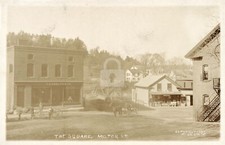 The square, Milton, VT 1907 RPPC Photo Postcard Copy picture