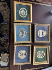White House Historical Association Christmas Ornaments Lot 5 Framed Collection picture