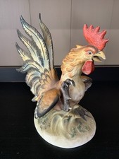 Lefton China Fighting Rooster Figurine KW854A Hand Painted Porcelain Japan VTG picture