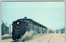 LEHIGH VALLEY RAILROAD Black Diamond Train Locomotive Postcard picture
