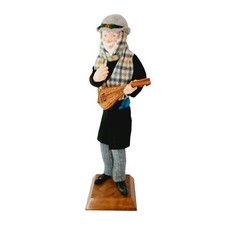 Simpich Christmas Character Doll Mandolin Player Caroler Series 13