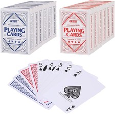 GSE100% Waterproof Plastic Playing Cards,Bridge Size-Standard Regular Index-12pk picture