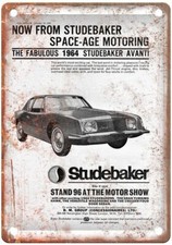 1964 Studebaker Vintage Automobile Ad Retro Look Reproduction Metal Sign A2979 picture
