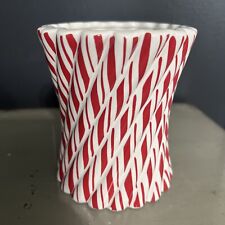 Teleflora Gifts Candy Cane Holiday Christmas Vase Red White Stripes Decor picture