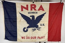 Rare 1930s NRA Flag 1930's National Recovery Act Admin Depression Roosevelt FDR picture