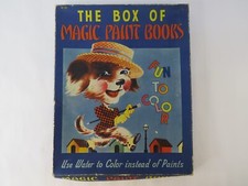 Antique The Box Of Magic Paint Books Samuel Lowe 1940s 5 books picture