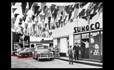 Vintage Sunoco Gas Station Service Attendant Car Oil Cans 8x10 Photo Reprint picture