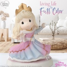 ❦ New PRECIOUS MOMENTS DISNEY Porcelain Figurine SLEEPING BEAUTY Princess Aurora picture