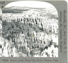 UTAH, Bryce Canyon, Sunset In The Silent City--#1121 Keystone from 600/1200 Set picture