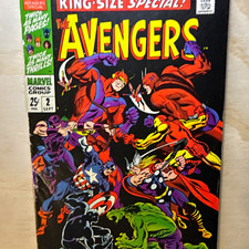 Marvel Comics The Avengers King-Size Special #2 VG picture