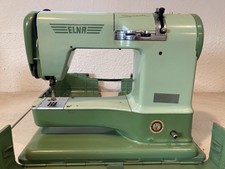 Vintage Elna Sewing Machine Supermatic With Metal Case 722010 Switzerland picture