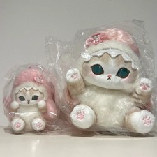 NEW FS Mofusand Pote Pote Same Nyan Shark Cat Sakura Pink Plush Mascot Set of 2 picture