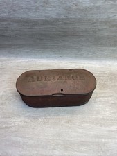 Antique Adriance cast iron mower reaper collectible tool box Chipped BARN FIND picture